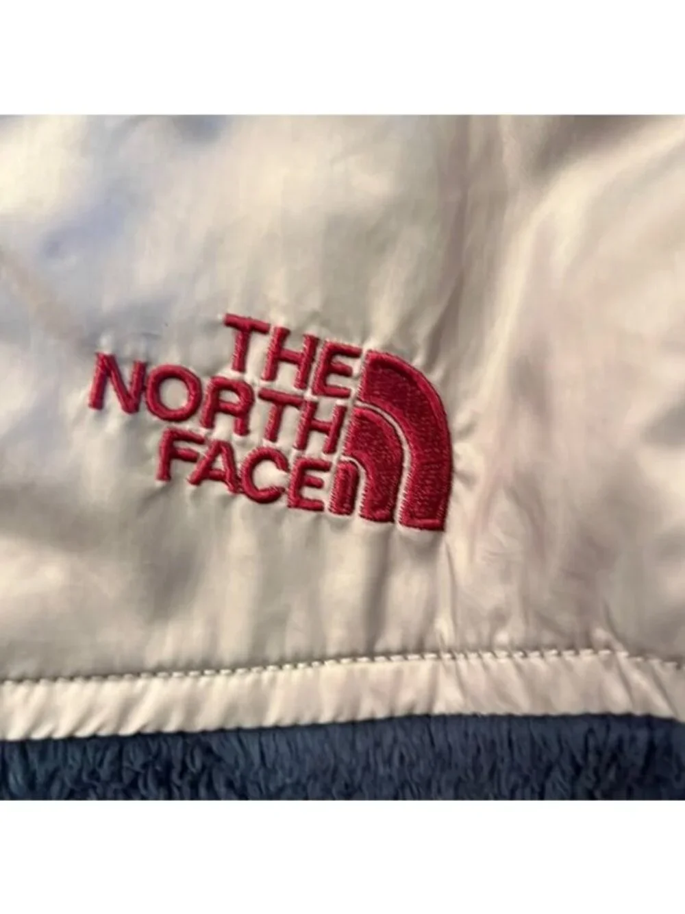 he North Face Jacket OSO Hoodie Girls Size Large 14/16 Dark Blue Grey Accents